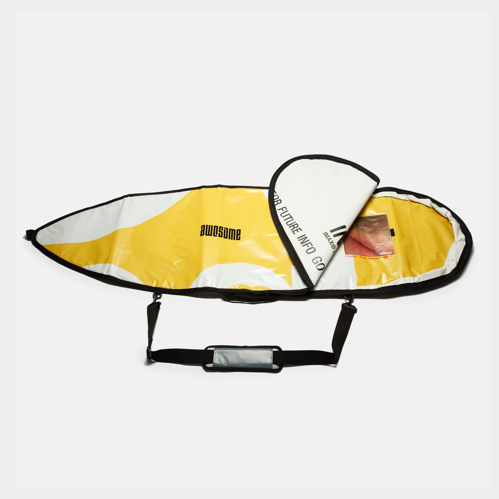 6'1 Awesome x The Progress Project Boardbag - Yellow