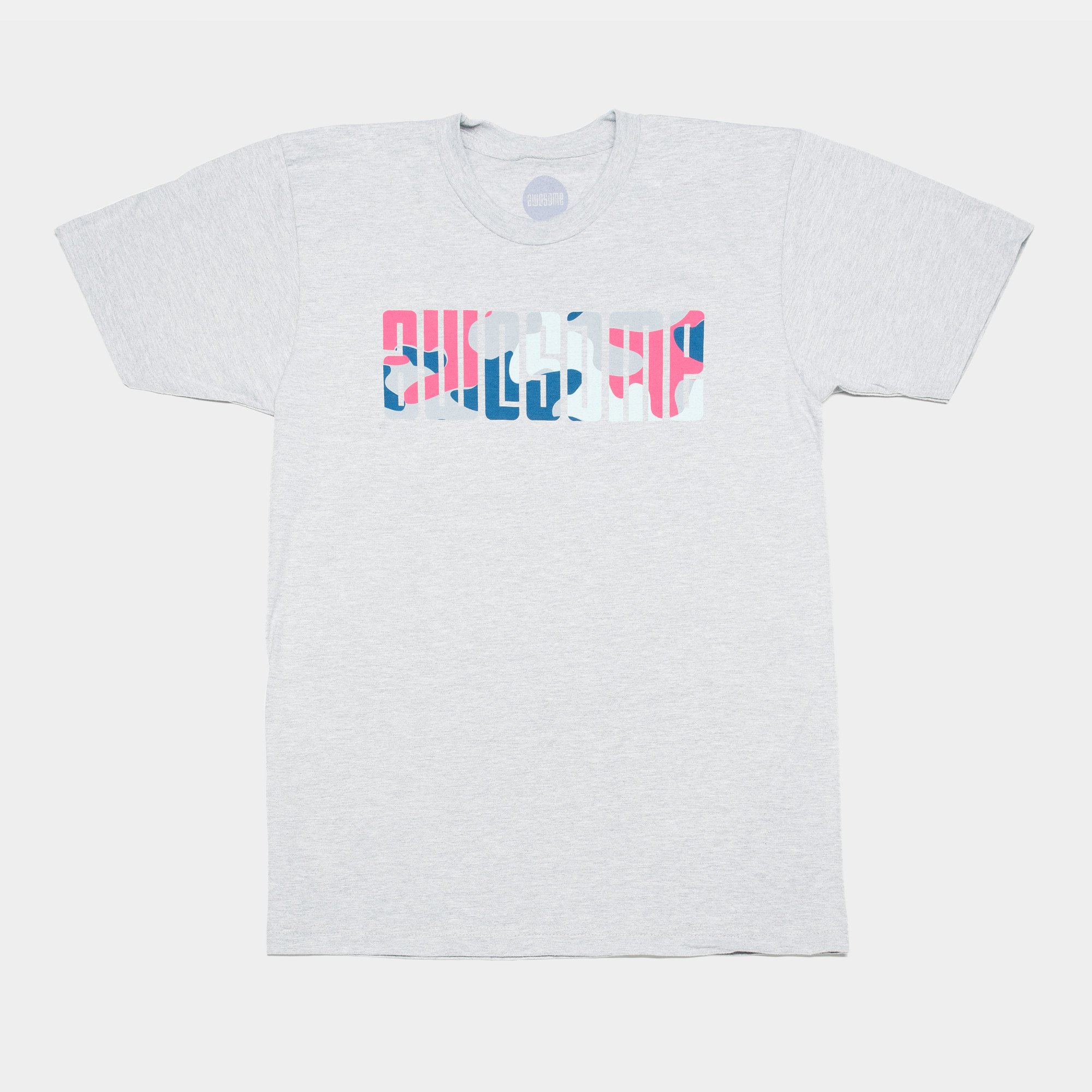Awesome T-shirt Camo Logo - Heather