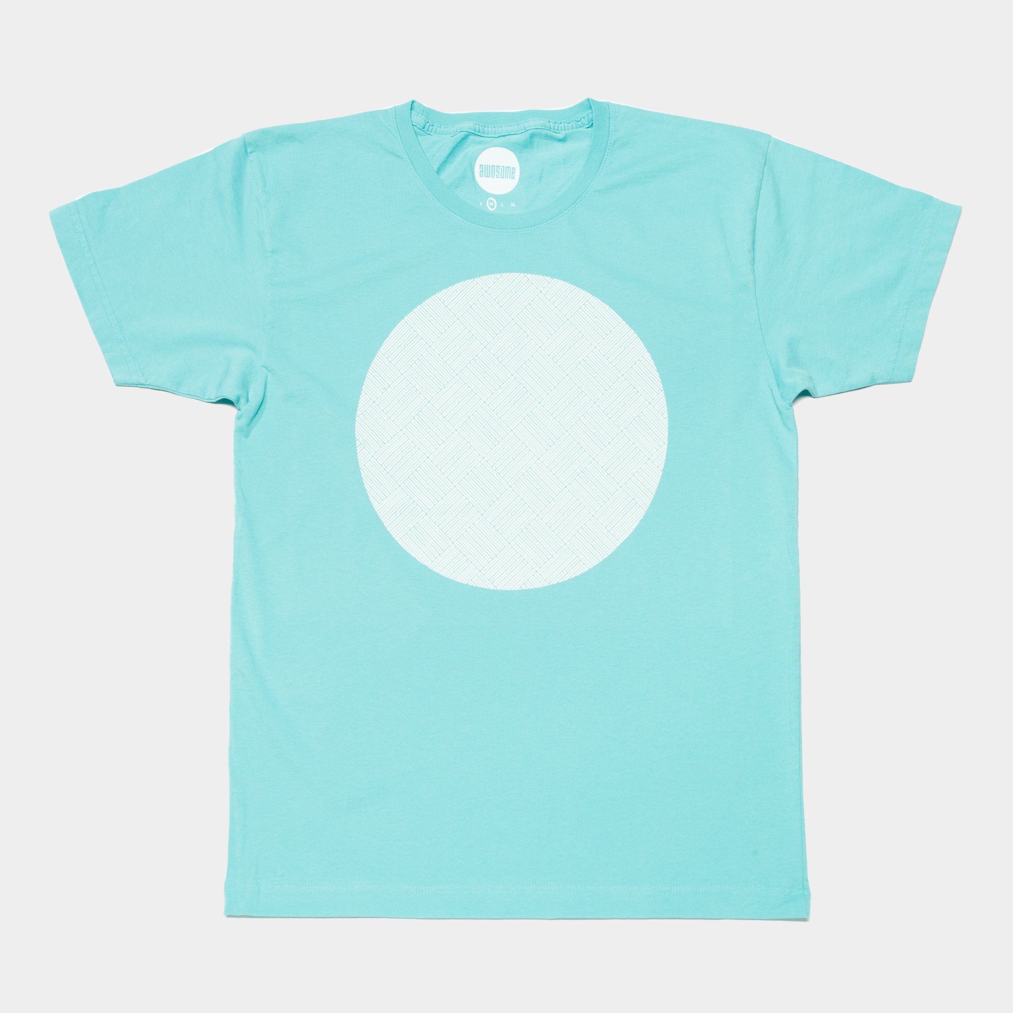 Awesome T-shirt Pattern Circle - Turquoise
